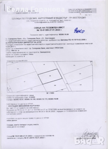 Имот гр. Сапарева баня , обл. Кюстендил