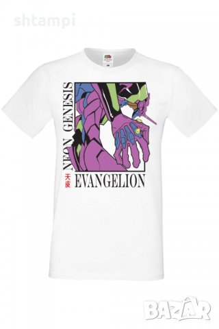 Мъжка тениска Neon Genesis Evangelion Gendo Ikari,Анимация,игра,Празник,Повод,, снимка 3 - Тениски - 37950328
