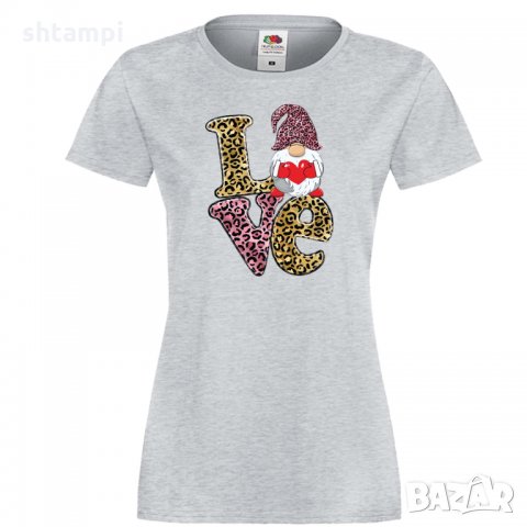 Дамска тениска Love Gnome Valentine's 13, снимка 8 - Тениски - 35552140