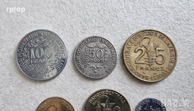 Западна Африка. 1 ,5 ,10 ,25, 50 и 100 франка . 6 бройки, снимка 3 - Нумизматика и бонистика - 42243228
