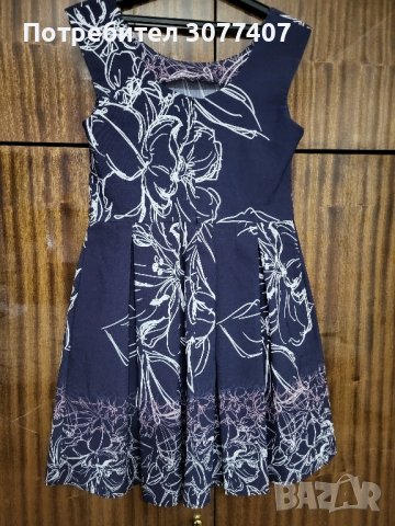 Дамска рокля с флорални мотиви , снимка 2 - Рокли - 42386410
