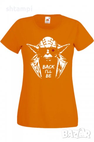 Дамска тениска Star Wars Yoda Terminator,Филм,Игра,superhero,Изненада,Подарък,Повод,, снимка 6 - Тениски - 37732894