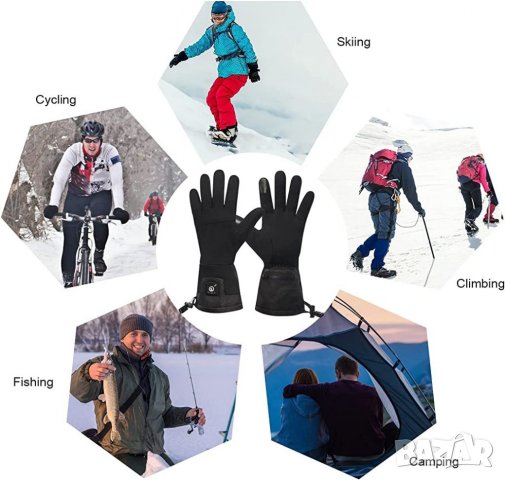 Дамски нагреваеми ръкавици Snow Deer, снимка 6 - Зимни спортове - 39448861