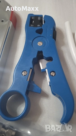 Комплект инструменти за коаксиален кабел,Latauar, Многоцветен, снимка 2 - Приемници и антени - 54151651