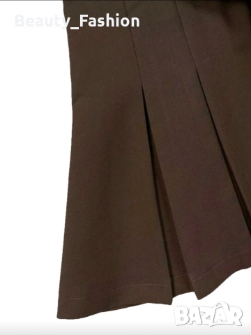 Кафява пола-панталон , снимка 4 - Поли - 52636726