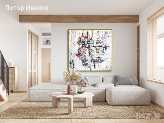 Абстрактни авторски картини ръчно рисувани , снимка 18 - Картини - 31589457
