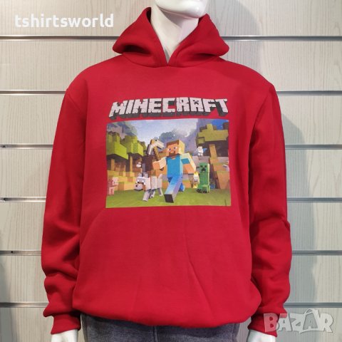 Нов мъжки суичър с дигитален печат MINECRAFT (Майнкрафт), снимка 3 - Суичъри - 39094824