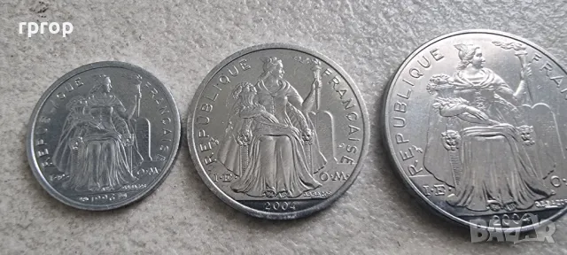 Френска полинезия. 1, 2, 5,10, 20, 50 и 100 франка. 1975- 2004 година. UNC. Чисто нови. 7 бр., снимка 13 - Нумизматика и бонистика - 49841286
