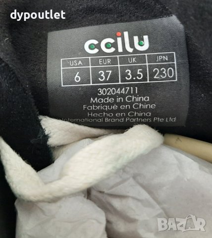 Ccilu - Дамски кецове Noll Gigi, Черен, размер 37 / стелка 23 см./.                     , снимка 8 - Кецове - 39705998