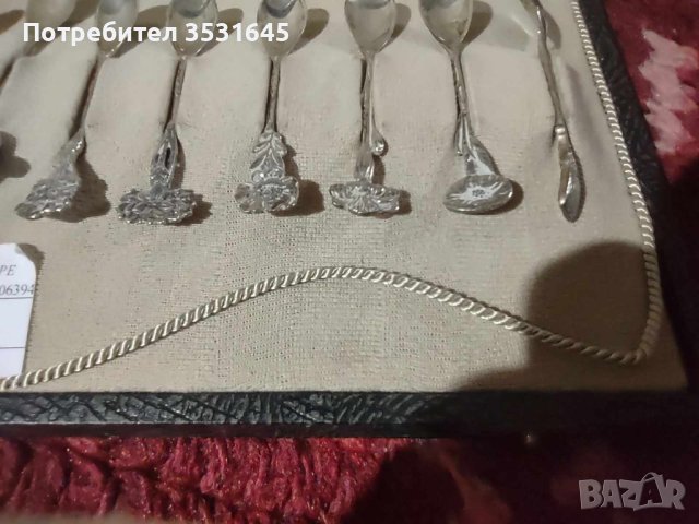 Колекция сребърни лъжици с флорални мотиви., снимка 8 - Други стоки за дома - 42811506