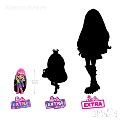 Кукла Барби Barbie Extra Mini Minis с аксесоари, снимка 7 - Кукли - 48964926