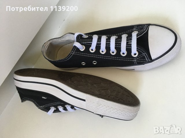 Converce All Star 37-38 черни кецове оригинал, снимка 13 - Детски маратонки - 29879802