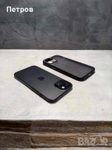 КАТО ЧИСТО НОВ Iphone 15 Black + калъф