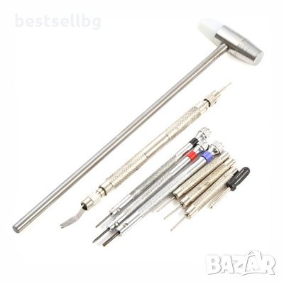 Професионален комплект часовникарски инструменти лупа очила отвертки, снимка 4 - Отвертки - 29181359