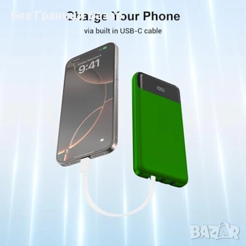 Нова Преносима батерия 26800mAh с вградени кабели за iPhone Samsung Power Bank