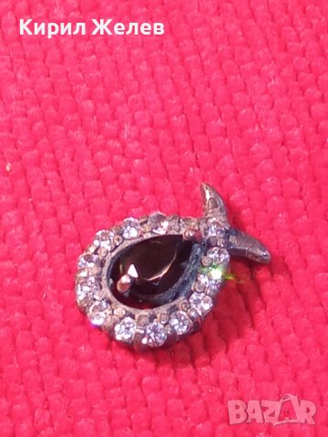 СТАРА СРЕБЪРНА СКЪПОЦЕННА РЕТРО АРТ ОБЕЦА ОКСИДИРАНО СРЕБРО с МАРКАЗИТ и ЦИРКОНИ 32368, снимка 2 - Антикварни и старинни предмети - 38360763