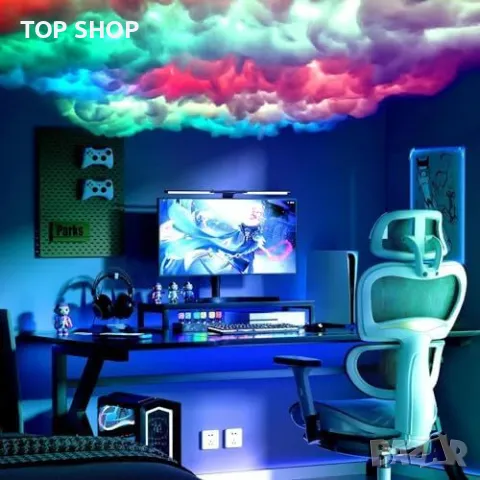 Нова Атмосферична облачна лампа - Мултицветна светлинна лента