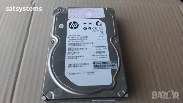 Хард диск HP MB1000GCWCV 1TB SATA 6.0Gb/s 