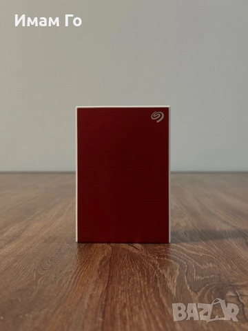 Seagate One Touch 5TB – Премиум преносим диск (Red Metallic)