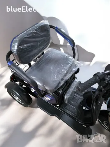 Електрическа триместна триколка blueElectric C1 1800W | 48V | 24Ah | DARK BLUE, снимка 11 - Мотоциклети и мототехника - 49745556