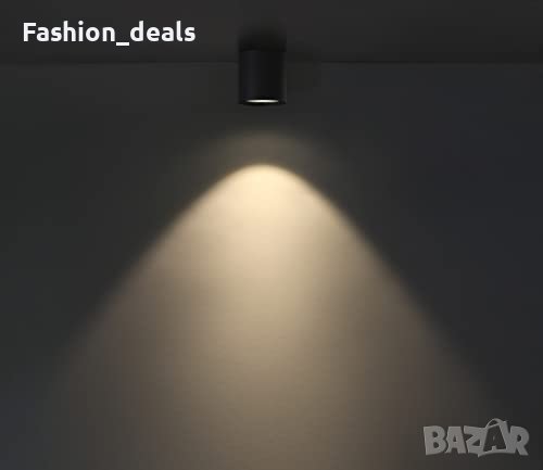 Нова Алуминиева LED лампа за таван стая балкон осветление 7W 3000K , снимка 3 - Лампи за таван - 40345301