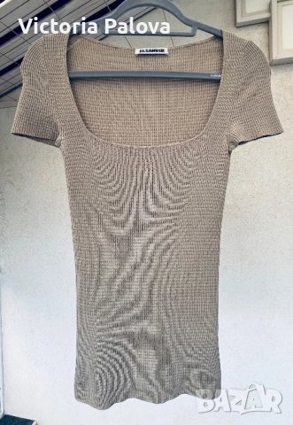 Модна къща  JIL SANDER оригинал - елегантен дизайнерски топ