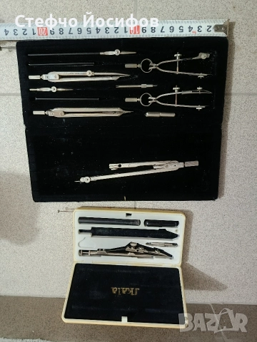 Стари чертожни пергели , снимка 4 - Антикварни и старинни предмети - 51830377