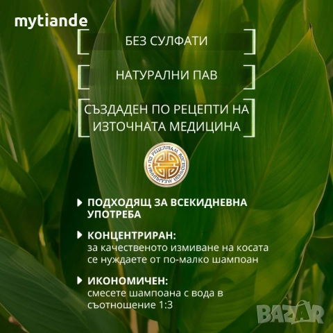 Шампоан/Балсам ЗЛАТЕН ДЖИНДЖИФИЛ , снимка 5 - Продукти за коса - 37974792