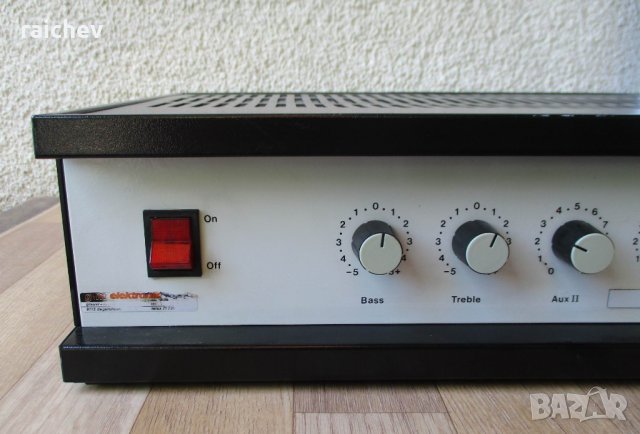 ★ █▬█ █ ▀█▀ ★ BOUYER G+M Electronik – Качествен 100 волтов усилвател за фонова музика. , снимка 3 - Ресийвъри, усилватели, смесителни пултове - 29541990