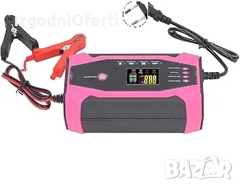 SMART зарядно за акумулатор 12V 10A батерия КОЛА и КАМИОН. СМАРТ, снимка 3 - Аксесоари и консумативи - 48081920