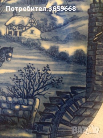 Много красива чиния, английска,стара, снимка 3 - Антикварни и старинни предмети - 44448018