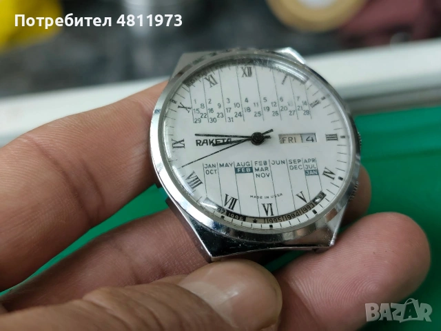 Механичен часовник ракета календар, снимка 2 - Мъжки - 54363893