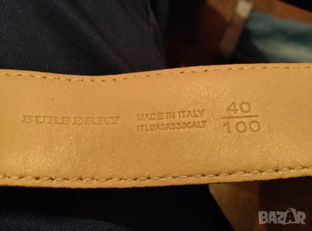 Оригинален колан Burberry , снимка 6 - Колани - 53189193