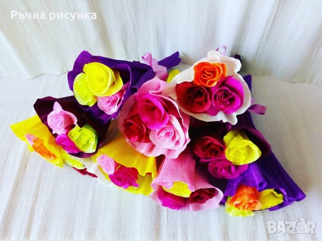 Букет с три рози 4лв, снимка 1