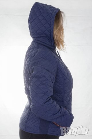 Тъмносиньо дамско яке с качулка Coatme - XL, снимка 3 - Якета - 34891162