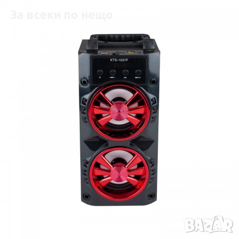Преносима Караоке Тонколона KTS-1037F bluetooth, радио, TF карта, USB порт, светлинни ефекти, снимка 5 - Караоке - 39142672