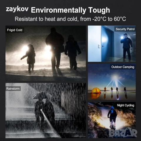 Тактическа фенерче klarus Tactiacl с двоен заден превключвател, презареждаща, снимка 3 - Екипировка - 51513332