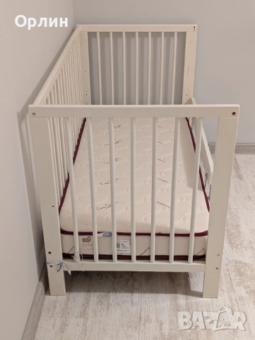 Детско креватче IKEA Gulliver + Magniflex матрак, снимка 2 - Бебешки легла и матраци - 54025275