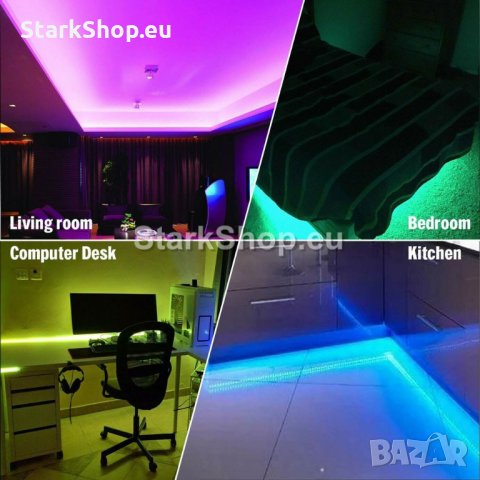  RGB LED лента 5 метра, снимка 1 - Други - 30805803