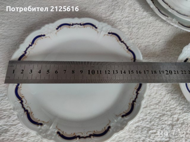 Баварски порцеланов сервиз за чай десерт в топ състояние, снимка 8 - Сервизи - 42733335