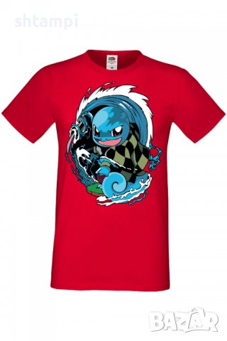 Мъжка тениска Pokemon Squirtle,Анимация,игра,Празник,Повод,, снимка 3 - Тениски - 38122350