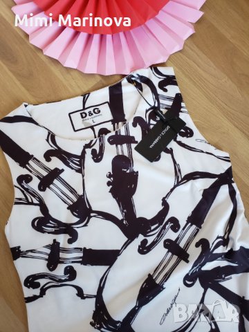  Рокля D&G  с флорални елементи, снимка 3 - Рокли - 30480057