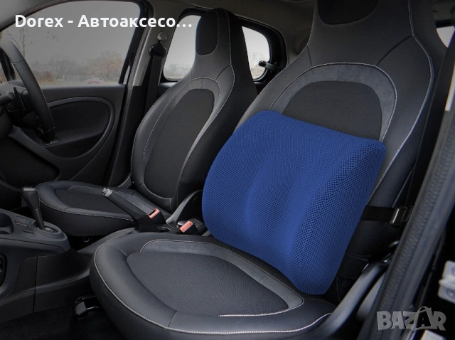 Ортопедична възглавница за кръст с мемори пяна и гел - за кола и дом