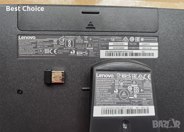 Комплект безжична клавиатура и мишка Lenovo., снимка 4 - Клавиатури и мишки - 52548694