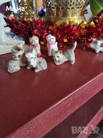 Комплект малки фигурки котенца, снимка 2 - Статуетки - 53066625
