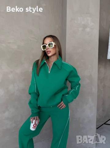 Ватиран екип в Зелено Кафяво и Черно, снимка 4 - Спортни екипи - 52508089