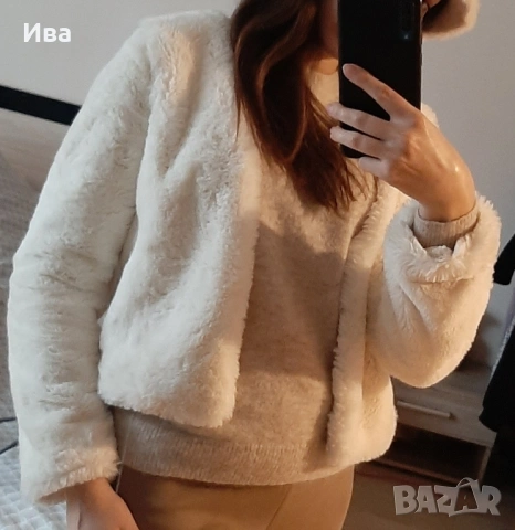 Пухено горнище, снимка 2 - Якета - 53115532