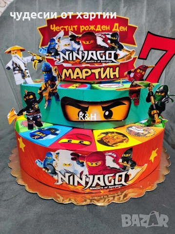 Картинена торта Нинджаго