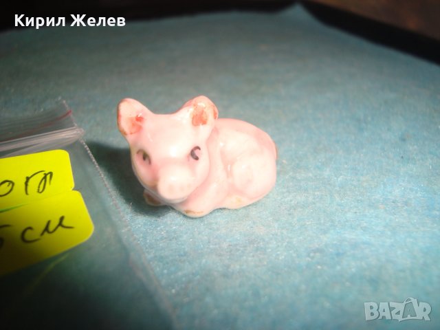 СТАРА ПОРЦЕЛАНОВА МИНИАТЮРНА ФИГУРКА ПРАСЕНЦЕ СТАТУЕТКА за КОЛЕКЦИЯ 19569, снимка 8 - Колекции - 35645620