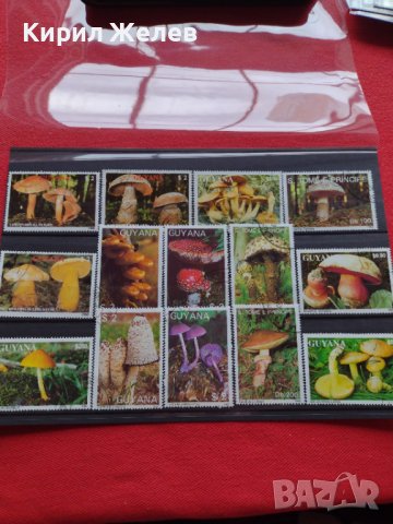 Пощенски марки чиста комплектна серия Гъби стари редки за колекция декорация - 22047